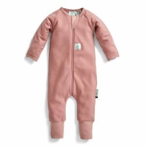 ErgoPouch Organik Pamuklu Patikli Pijama Tulumu 1.0 TOG Rose | Bebek Uyku Tulumu