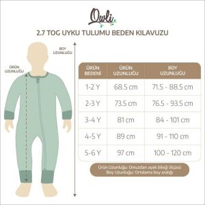 Owli Uyku Tulumu 2.7 TOG Charm | Kışlık Bebek Uyku Tulumu