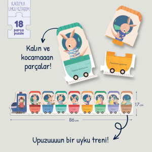 Kagu - Uyku Trenim 18 Parça Puzzle ve Kitap