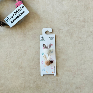 Ekru&Kahve Tavşan Pens Toka