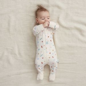 ErgoPouch Organik Pamuklu Patikli Pijama Tulumu 1.0 TOG Desert Bloom | Bebek Uyku Tulumu