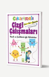 Çıkartmalı Çizgi Çalışmaları-Renk ve Şekillerle ilgili Aktiviteler