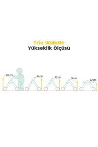 Mamatoyz Trio WalkMe  Ahşap Yürüteç ve Aktivite Masası