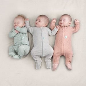 ErgoPouch Organik Pamuklu Patikli Pijama Tulumu 1.0 TOG Grey Marle | Bebek Uyku Tulumu