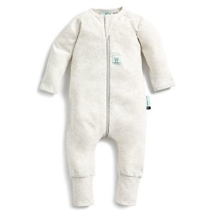 ErgoPouch Organik Pamuklu Patikli Pijama Tulumu 1.0 TOG Grey Marle | Bebek Uyku Tulumu
