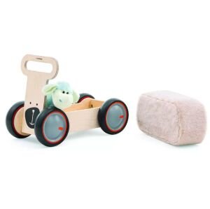 Mamatoyz DriveMe Wood Ambulans Figürli Ahşap Yürüteç & Oyuncak Deposu