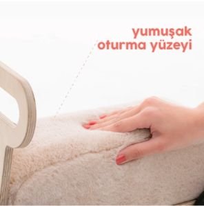 Mamatoyz DriveMe Soft Ayı Figürlü Ahşap Yürüteç & Oyuncak Deposu