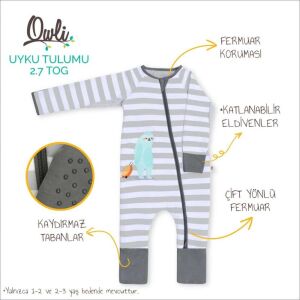 Owli Uyku Tulumu 2.7 TOG Sloth | Kışlık Bebek Uyku Tulumu