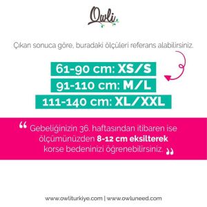 Owli Doğum Sonrası Korse Siyah