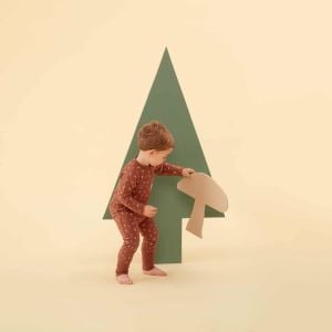 ErgoPouch Organik Pamuklu Patikli Pijama Tulumu 1.0 TOG Acorn | Bebek Uyku Tulumu