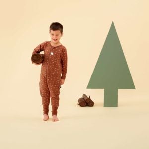 ErgoPouch Organik Pamuklu Patikli Pijama Tulumu 2.5 TOG Acorn | Bebek Uyku Tulumu