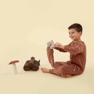 ErgoPouch Organik Pamuklu Patikli Pijama Tulumu 2.5 TOG Acorn | Bebek Uyku Tulumu