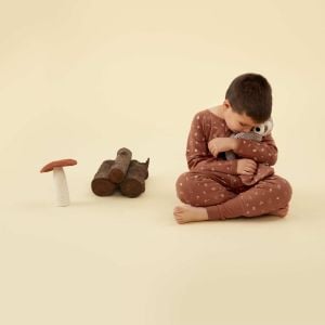 ErgoPouch Organik Pamuklu Patikli Pijama Tulumu 2.5 TOG Acorn | Bebek Uyku Tulumu
